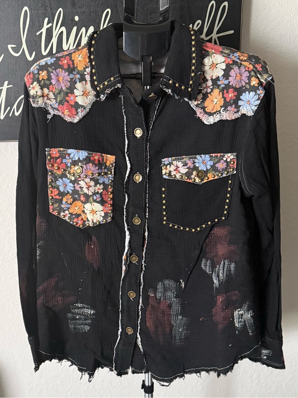 POL Black Button Down Shirt/Jacket NWOT